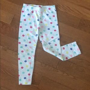 Carter’s, cute Polka dot girly leggings size 5T